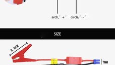 Cablu auto de Pornire, 400/800A, lungime 30 cm, compatibil cu Starter Multifunctional, cupru