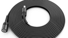 Cablu de Alimentare, Extensie Mufata de 5m MRG M1168, Mufa 5.5mm, Negru