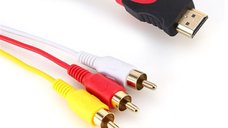 Cablu HDMI la 3 RCA MRG M1001, 1080p , Cablu Video 140 cm, Fara Convertor