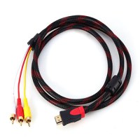 Cablu HDMI la 3 RCA MRG M1001, 1080p , Cablu Video 140 cm, Fara Convertor - 2