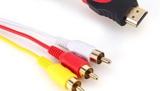 Cablu HDMI la 3 RCA MRG M1001, 1080p , Cablu Video 140 cm, Fara Convertor