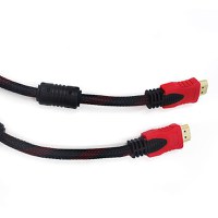 Cablu Hdmi MRG M749, Digital, 5m, Negru cu Rosu - 1