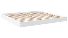 Cadru de pat alb din lemn prelucrat 180x200 cm