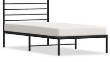 Cadru de pat metalic elegant cu tablie