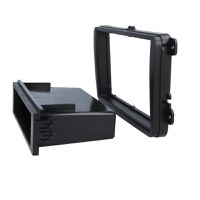 Cadru radio, rama adaptoare radio pentru seat / scoda / volkswagen, negru - 1