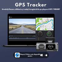 Camera Auto Dubla de bord 4k – 2160p Full HD, WIFI+GPS, G-Senzor, Aplicatie pe Telefon, Night Vision, Inregistrare bucla - 4