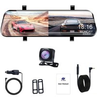 Camera Auto Tip Oglinda E-ACE A20, Dubla, 10" Inch, IPS, Touch Screen, Full HD, Night Vision, PIP - 1