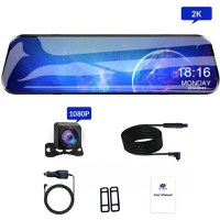 Camera Auto Tip Oglinda E-ACE A38, Dubla, 12" Inch, 2K, IPS, Touch Screen, 1440P, Night Vision, PIP - 2