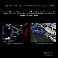 Camera auto tripla de bord Full HD 1080P, GoSafe, WDR, GPS, WIFI, aplicatie pe telefon, night vision, card 64 GB inclus - 1