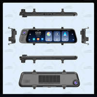 Camera de bord Auto tip Oglinda - Dasbo®, Navigatie Auto cu 3 Camere, Fata 2K + spate si interior 1080P, Carplay - 7