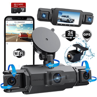 Camera de bord pentru masina cu 4 canale 360°–FHD 1080P, WIFI+GPS, Monitorizare PARCARE 24h, G-Senzor, Aplicatie Telefon - 7