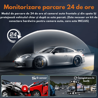 Camera de bord pentru masina cu 4 canale 360°–FHD 1080P, WIFI+GPS, Monitorizare PARCARE 24h, G-Senzor, Aplicatie Telefon - 1