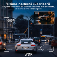 Camera de bord pentru masina cu 4 canale 360°–FHD 1080P, WIFI+GPS, Monitorizare PARCARE 24h, G-Senzor, Aplicatie Telefon - 5