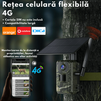 Camera de Supraveghere pentru Vanatoare Trail 4G, 4MP, alimentate solara, vizualizare live si alerte, Impermeabila - 6