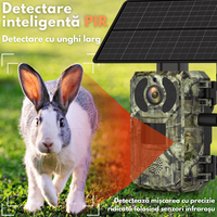 Camera de Supraveghere pentru Vanatoare Trail 4G, 4MP, alimentate solara, vizualizare live si alerte, Impermeabila - 2