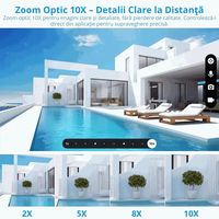 Camera Supraveghere 8K 16MP Zoom 10X CLC SmartGear, Auto-Tracking, Nocturna Color, WiFi, Audio, IP66, SD+Cloud - 10