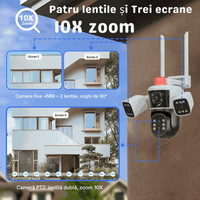 Camera Supraveghere 8K 16MP Zoom 10X CLC SmartGear, Auto-Tracking, Nocturna Color, WiFi, Audio, IP66, SD+Cloud - 13