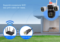 Camera Supraveghere 8K 16MP Zoom 10X CLC SmartGear, Auto-Tracking, Nocturna Color, WiFi, Audio, IP66, SD+Cloud - 6