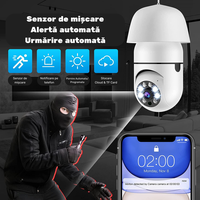 Camera Supraveghere MRG M615 Tip Bec 360, Wi-Fi, Alb, Audio, IR, Slot Card - 6