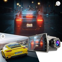 Camera Video Auto DVR Dubla FullHD Techstar® T667 Unghi 170° Display 4", Senzori Miscare si Night Vision - 8