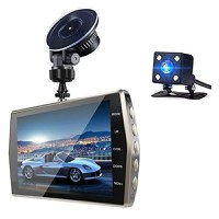 Camera Video Auto DVR Dubla FullHD Techstar® T667 Unghi 170° Display 4", Senzori Miscare si Night Vision - 2