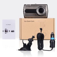 Camera Video Auto DVR Dubla FullHD Techstar® T667 Unghi 170° Display 4", Senzori Miscare si Night Vision - 1