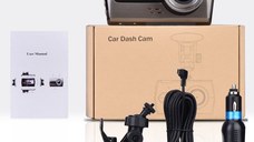Camera Video Auto DVR Dubla FullHD Techstar® T667 Unghi 170° Display 4