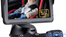 Camera video auto HD pentru monitorizare a bebelusilor si copiilor pentru scaunul din spate al masinii, Baby monitor