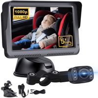 Camera video auto HD pentru monitorizare a bebelusilor si copiilor pentru scaunul din spate al masinii, Baby monitor - 1