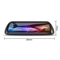 Camera Video Auto Oglinda DVR Dubla FullHD Techstar® K62, Unghi 170°, Display IPS LED 10", Nightvision, Wide Range - 1