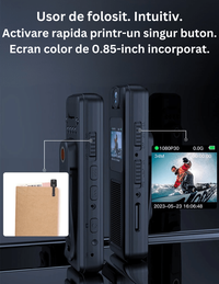 Camera Video Corporala NeoHGS®, Body Cam, 1080P HD, Vedere nocturna, Ecran 0.85-Inch, Functie reportofon, - 6