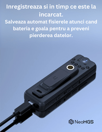 Camera Video Corporala NeoHGS®, Body Cam, 1080P HD, Vedere nocturna, Ecran 0.85-Inch, Functie reportofon, - 4
