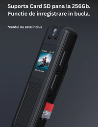 Camera Video Corporala NeoHGS®, Body Cam, 1080P HD, Vedere nocturna, Ecran 0.85-Inch, Functie reportofon, - 5