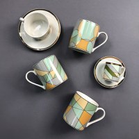 Cana portelan 380ml, AMBITION Geometric Pastel Wheels - 2
