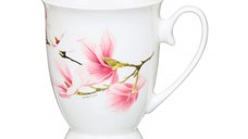 Cana portelan cu talpa 300ml, AMBITION Magnolia