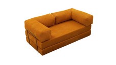 Canapea 3 locuri, Atelier Del Sofa, chenille, portocaliu, 190x95x75 cm