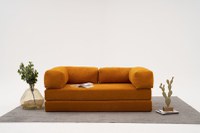 Canapea 3 locuri, Atelier Del Sofa, chenille, portocaliu, 190x95x75 cm - 2