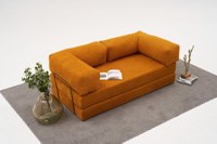 Canapea 3 locuri, Atelier Del Sofa, chenille, portocaliu, 190x95x75 cm - 3