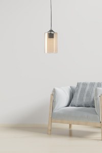 Candelabru, Opviq, isinglass, galben, 60 cm - 2