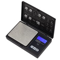 Cantar digital de buzunar IdeallStore®, Special Weight, afisaj LCD, protectie plastic, 13 cm, 500g maxim, negru - 1