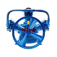 Cap compresor de aer cu 3 pistoane in V 600l/min 2.2-4kW 10 bari H3065 Blue B-AC3065 BLUE - 2