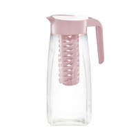 Carafa cu infuzor si capac 1.5L, AMBITION Fiesta, roz - 1