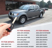 Carcasa Cheie Auto Completa Programabila, Compatibila Nissan Qashqai, X-Trail, Navara, Pathfinder, Murano, Infiniti FX - 8