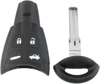 Carcasa Cheie Auto Techstar, Compatibila cu Saab 9-3, 9-5 (2003-2011), 4 Butoane, din Material Rezistent - 5