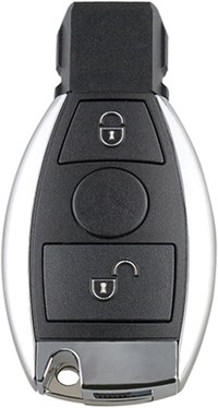 Carcasa cheie auto Techstar compatibila Mercedes Benz, 2 butoane, model dupa 2000, suport NEC si BGA - 4