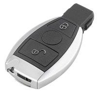 Carcasa cheie auto Techstar compatibila Mercedes Benz, 2 butoane, model dupa 2000, suport NEC si BGA - 3