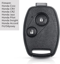 Carcasa Cheie Auto Techstar cu 2 Butoane Compatibila Honda Civic, Jazz, CR-V, Accord, Insight, Fit, FR-V, fara lama - 4