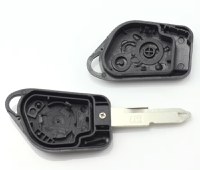 Carcasa cheie auto Techstar cu 2 butoane si suport baterie pentru Peugeot – compatibila 206, 207, 307, 407 - 4
