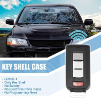 Carcasa Cheie Auto Techstar cu 3 butoane, Compatibila Mitsubishi Outlander 2010–2018, Lancer 2008–2016 - 1