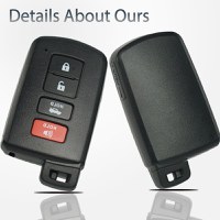 Carcasa Cheie Auto Techstar cu 4 butoane, Compatibila Toyota Camry, Corolla, RAV4, Highlander, Avalon – FCC HYQ14FBA - 4